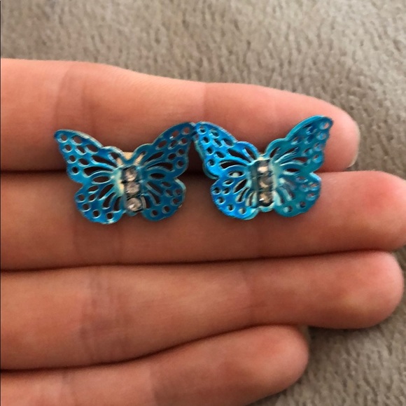 Butterfly earrings - Picture 2 of 2